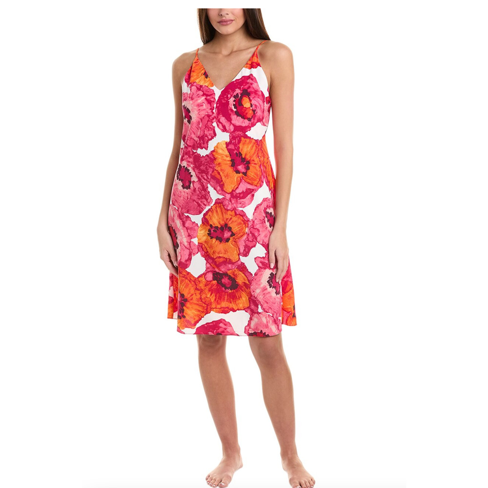 Natori Floral Chemise in Pink and Orange
New with Tags